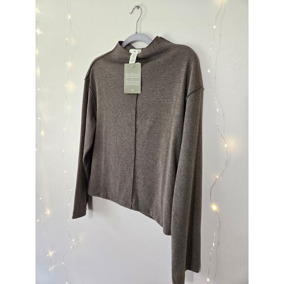 NEW WITH TAGS H&M Sweater XS Dark Beige Melange - Picture 8 of 16
